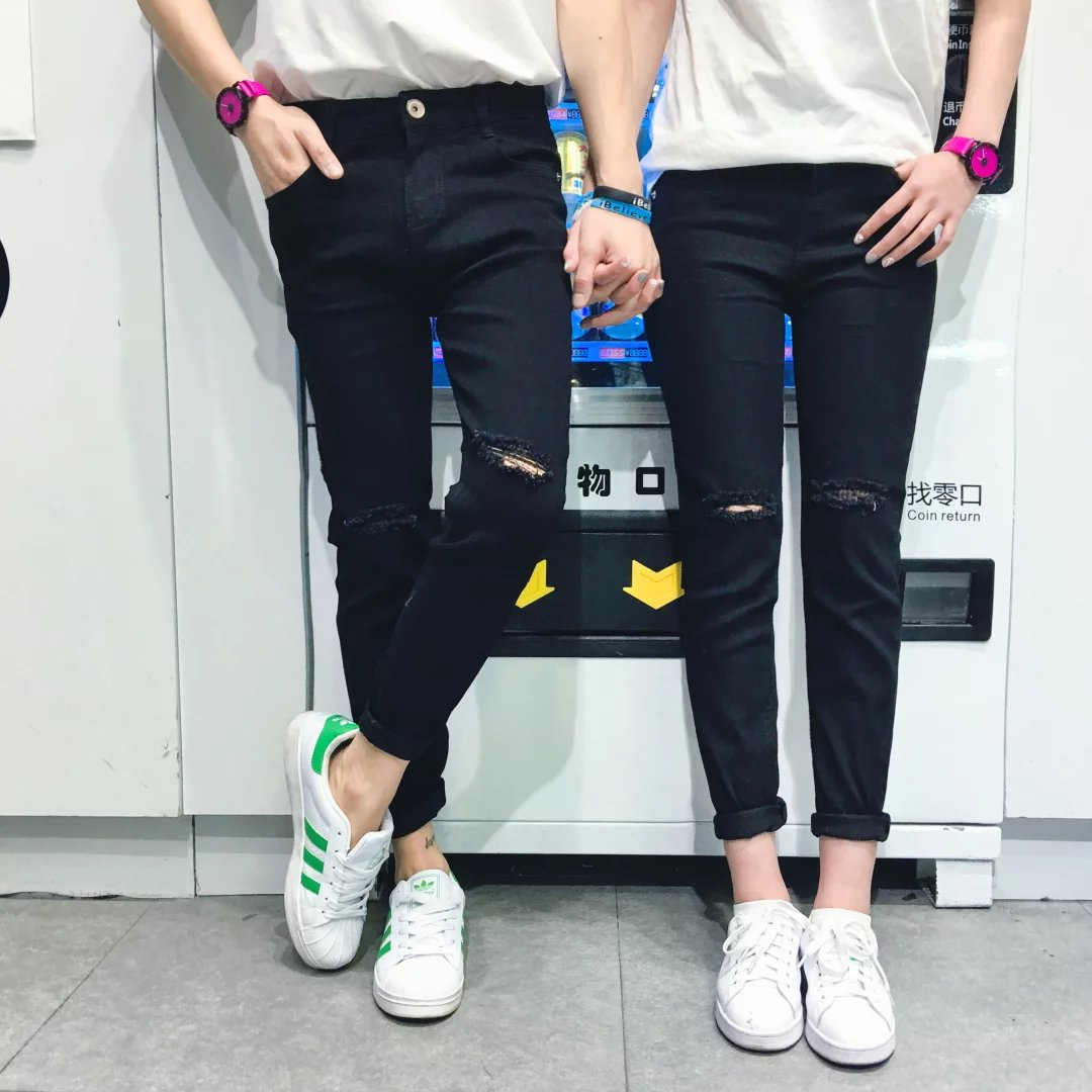 Jeans pour adolescent pieds Slim été - Ref 1467142