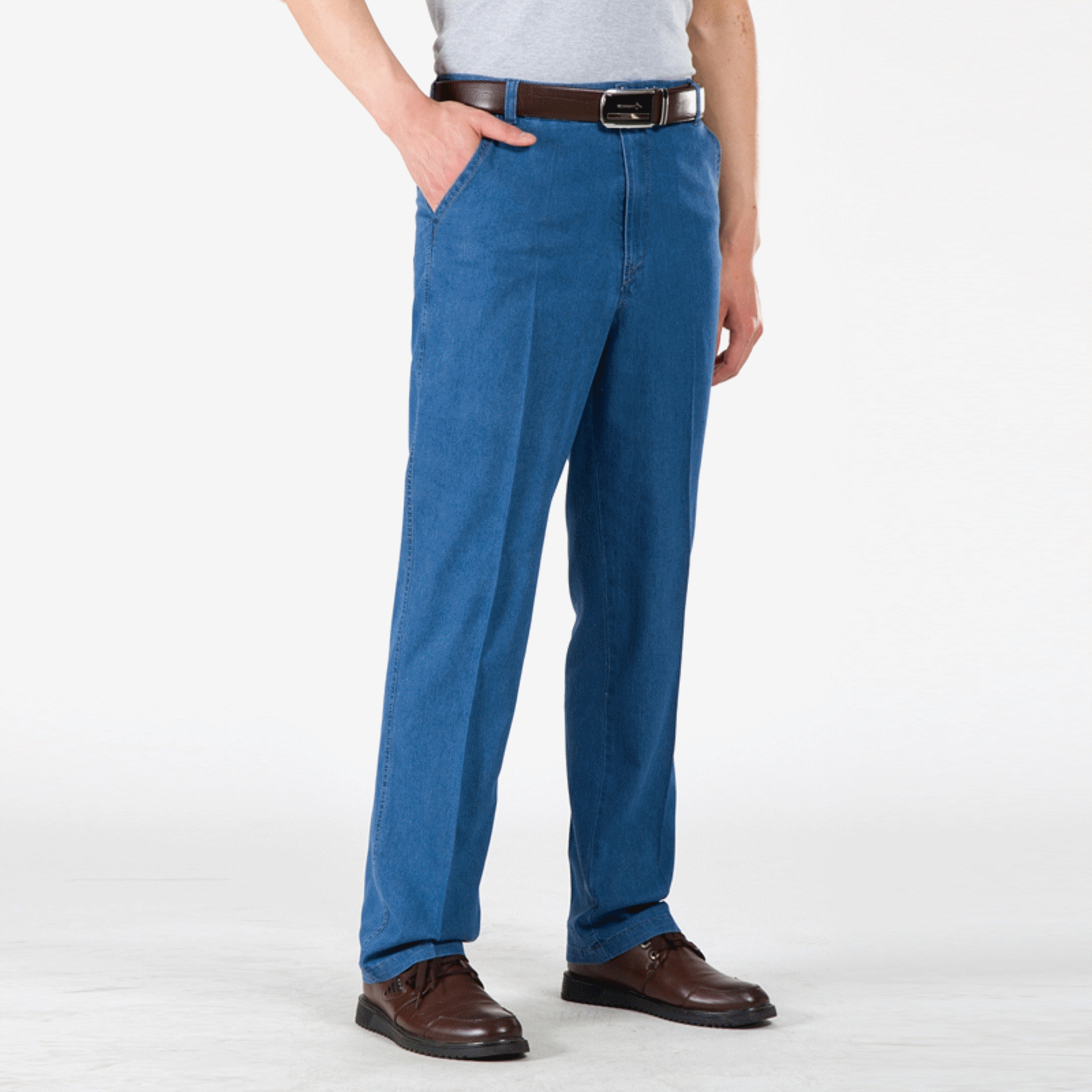 Jeans droite coton pour automne - Ref 1467963