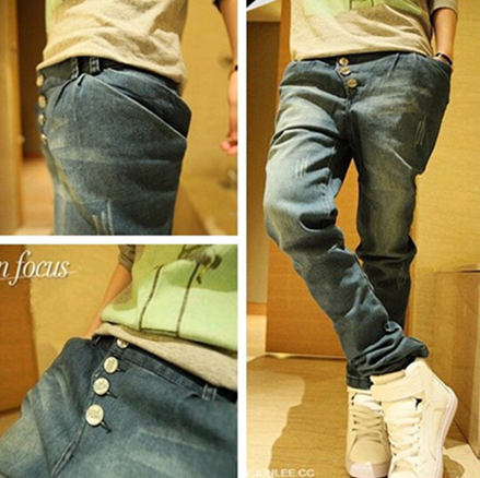 Jeans pour adolescent pieds Slim Quatre saisons - Ref 1468279