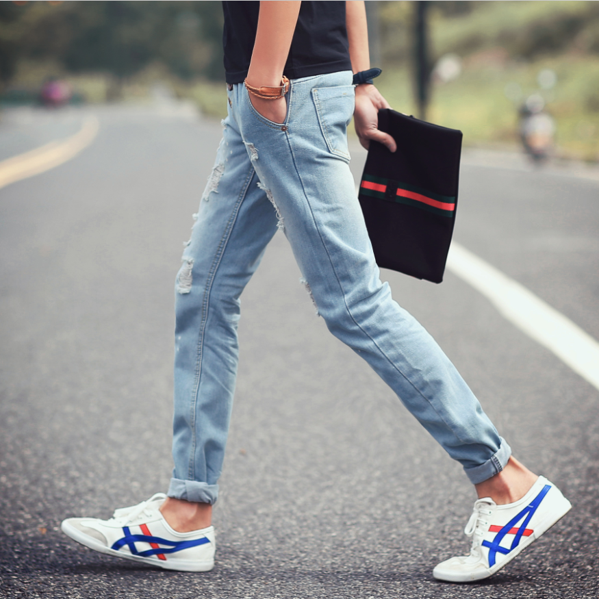 Jeans pour jeunesse droite coton été - Ref 1469938