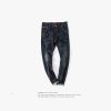 Jeans pour jeunesse pieds Slim en coton été - Ref 1485652