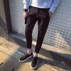 Jeans pour adolescent pieds Slim en coton été - Ref 1485668
