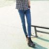 Jeans pour adolescent pieds Slim en coton Quatre saisons - Ref 1485719