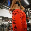 Leggings de fitness slim Letter Print - Ref 3425834