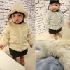 Manteau pour fille CREAM en laine - Ref 2161495
