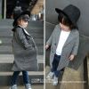 Manteau pour fille QUEENABABY en laine - Ref 2162145