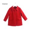 Manteau pour fille GIMETTONI en flanelle - Ref 2162163
