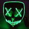 Masque lumineux Led pour carnaval  - Ref 3423442