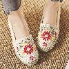 Mocassins femme FLORAISON en Tendon de boeuf - Ref 3348380