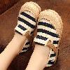 Mocassins femme en Coton et lin - Ref 3440334