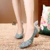 Mocassins femme en coton - Ref 3440432
