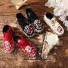 Mocassins femme en Coton et lin - Ref 3440462