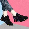 Mocassins femme en chiffon - Ref 3440561