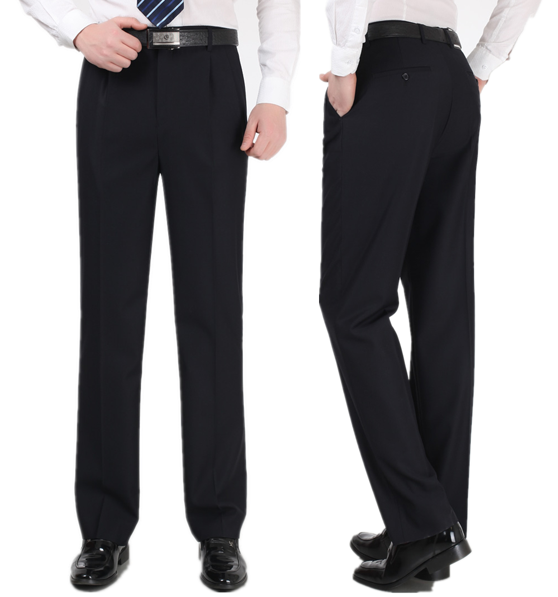 Pantalon droit en polyester pour automne - Ref 1474990