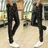 Pantalon cuir homme serré pour adolescent - Ref 1477019