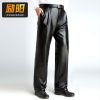 Pantalon cuir homme droit pour hiver - Ref 1480002