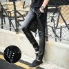 Pantalon cuir homme serré pour jeunesse - Ref 1482705