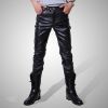 Pantalon cuir homme serré pour jeunesse - Ref 1484159