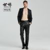 Pantalon cuir homme PU pour automne - Ref 1484778
