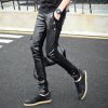 Pantalon cuir homme serré pour jeunesse - Ref 1485537