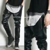 Pantalon cuir homme pantalons fuselés PU - Ref 1485945