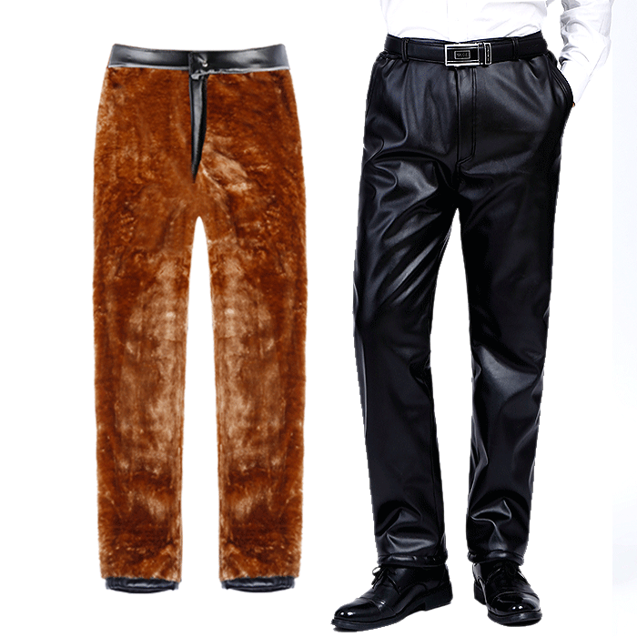 Pantalon cuir homme droit pour hiver - Ref 1486365