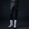 Pantalon cuir homme serré pour jeunesse ABCAAA Microfiber printemps - Ref 1491210
