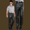 Pantalon cuir homme droit - Ref 1491334