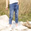 Pantalon fille en toile - Ref 2060738
