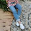 Pantalon fille jeans en toile - Ref 2060941