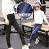 Pantalon fille en coton denim - Ref 2060956