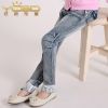 Pantalon fille en Coton denim bombe - Ref 2061248