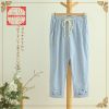 Pantalon fille en Toile de coton - Ref 2061866