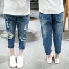 Pantalon fille en toile - Ref 2061917