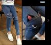 Pantalon fille petit en toile - Ref 2061955