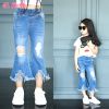 Pantalon fille en toile - Ref 2062023
