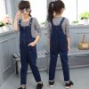 Pantalon fille en Coton denim bombe - Ref 2062267