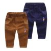Pantalon garçon en velours côtelé - Ref 2056016