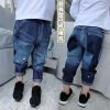 Pantalon garçon jeans en toile - Ref 2057614