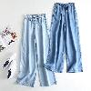 Pantalon léger femme en Denim fil - Ref 3430023