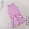 Pantalon pyjama pyjamas en soie survêtement - Ref 725991