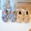 Pantoufles enfants en pour hiver - semelle caoutchouc Ref 1003659