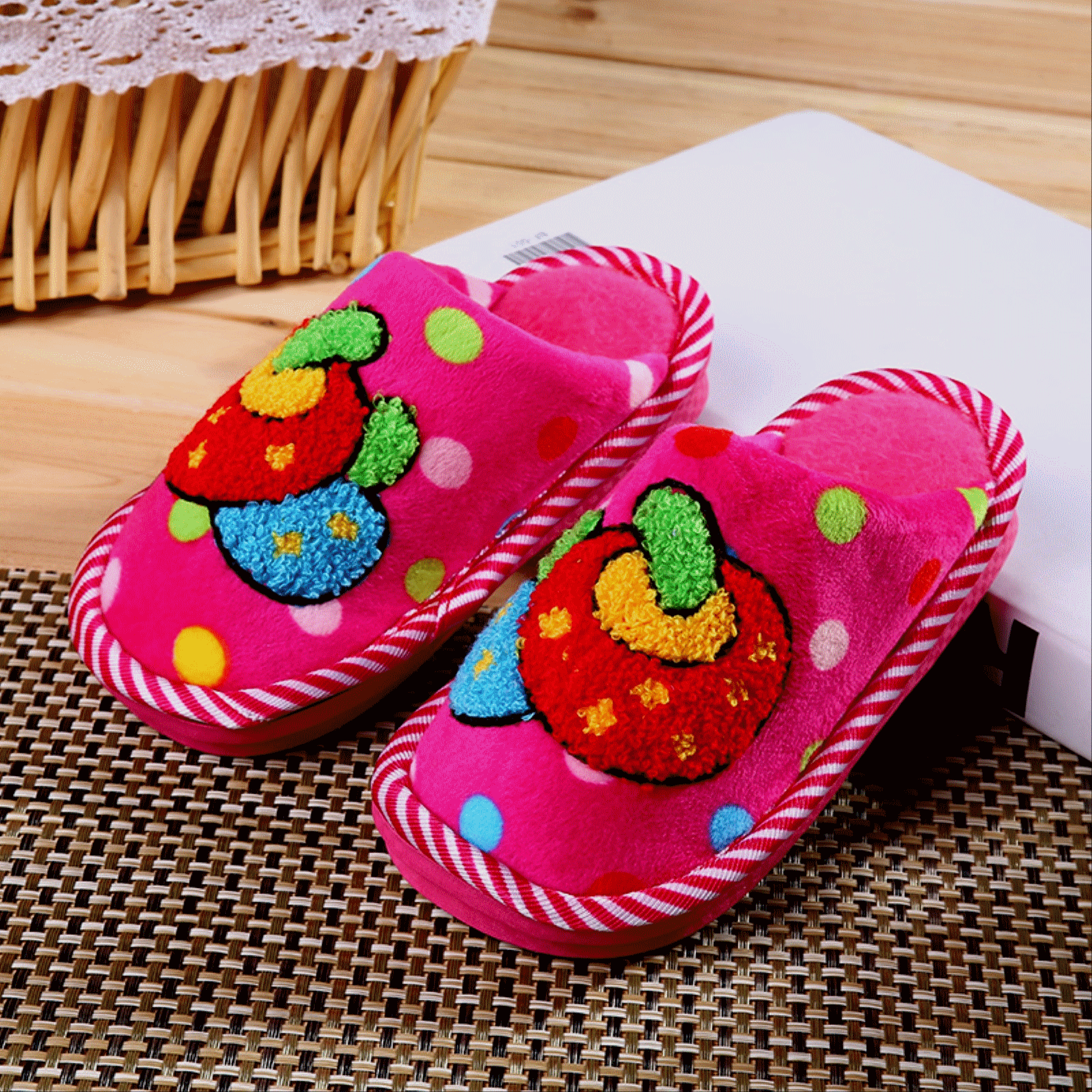 Pantoufles enfants en pour hiver - semelle Ref 1023709