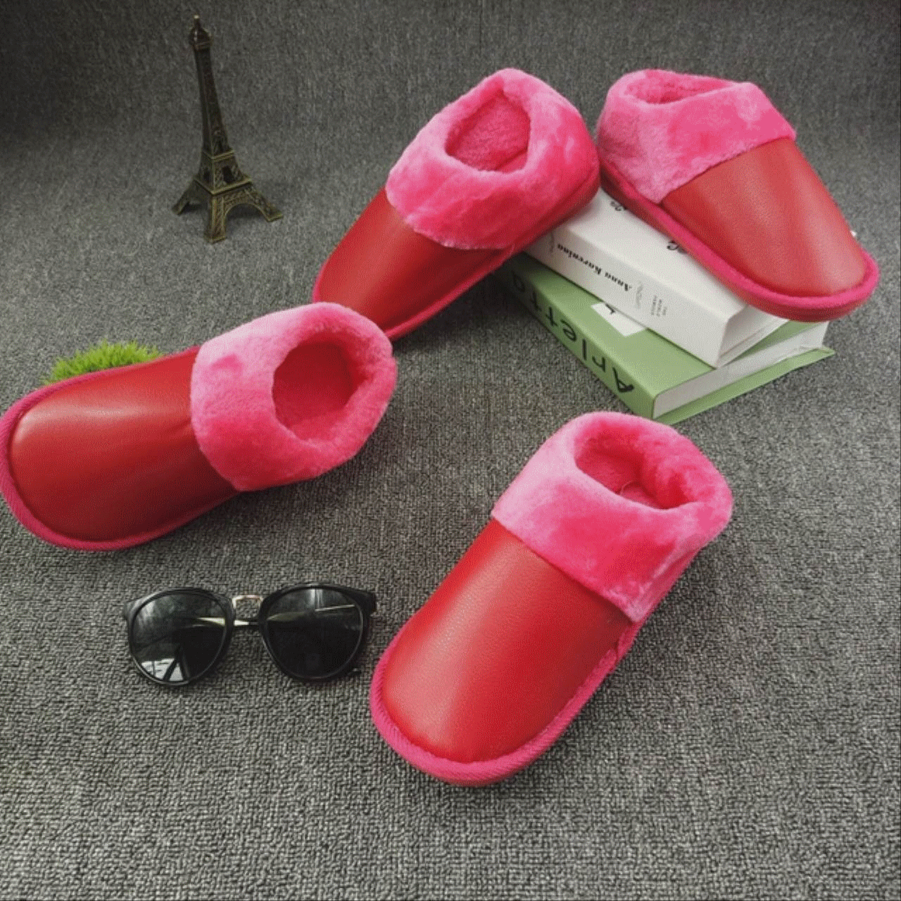 Pantoufles enfants pour hiver - semelle plastique Ref 1023739