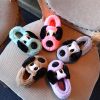 Pantoufles enfants en pour hiver - semelle caoutchouc Ref 1036186