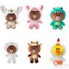 Peluche manga ours brun de poulet - Ref 2695082
