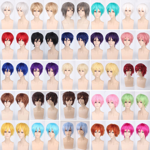 Perruque cheveux raides Court - Ref 2609617