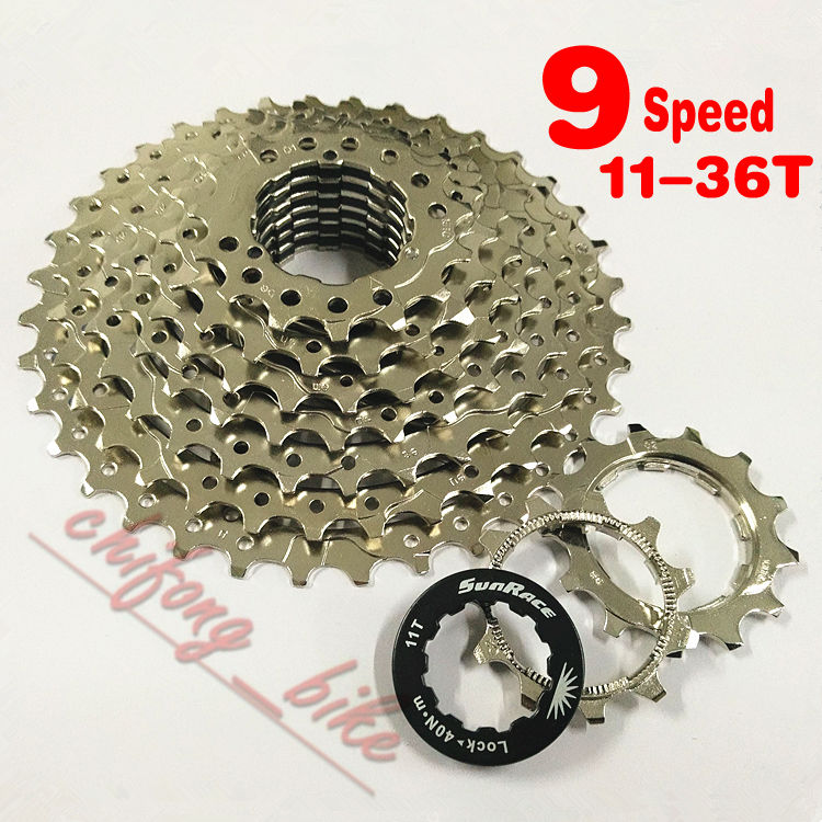 Pignon de vélo 9 vitesses SUNRACE - Ref 2361466