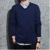 Pull homme en Fil de base - Ref 3418093