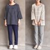 Pyjama pour femme en Coton à manches - Ref 2992780